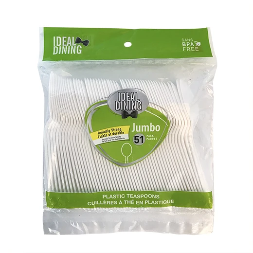 36041, Ideal Dining Plastic Cutlery 51CT Spoons, 191554360419
