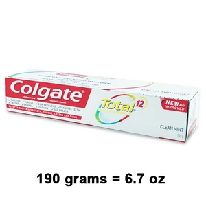 CTP190TCM, Colgate Toothpaste 190g 6.7oz Total Clean Mint, 8935102106386