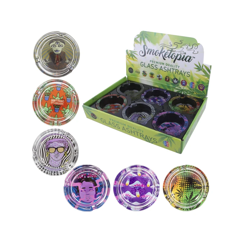 Glass Ashtrays Round 8.5㎝ 210g