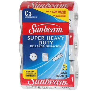 16291, Sunbeam Battery HD 3PK C, 629312162918