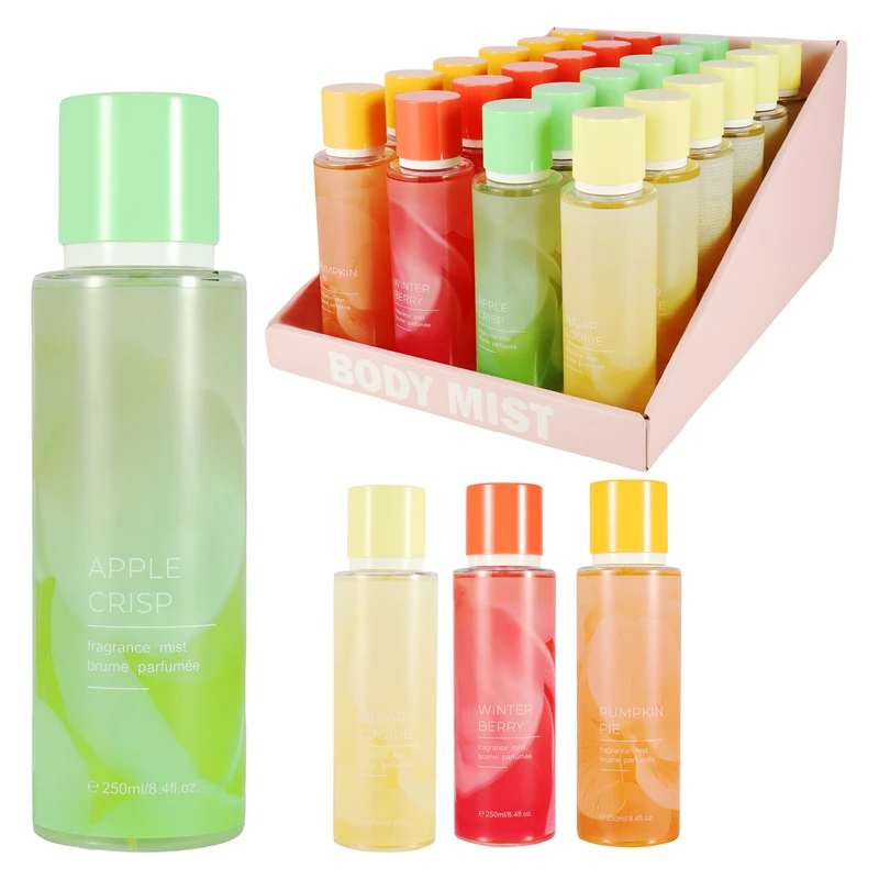 Women's 24pcs PDQ Assorted Winter 8.4fl.oz/250 ml body Mist
