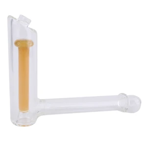 55944, GLASS  PIPE  YELLOW 18x12.5cm 170g, 036882559442
