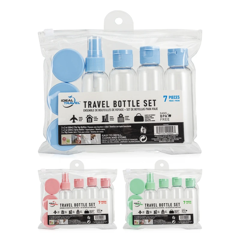 Ideal Travel Travel Bottle Set 7PK