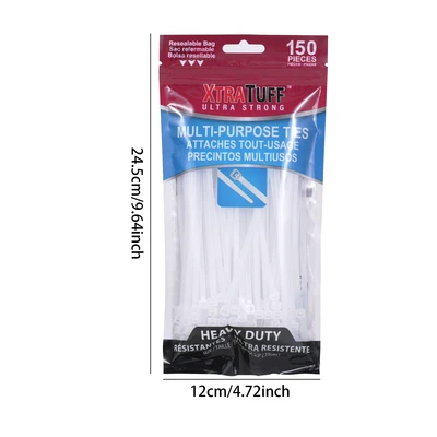 45127, XtraTuff Ultra Strong Multi-Purpose Ties 5.9in 150CT, 191554451278