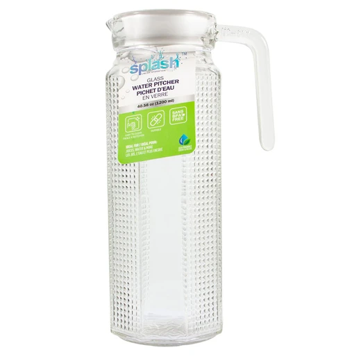 33162, Splash Glass Water Pitcher 40.58oz, 191554331624