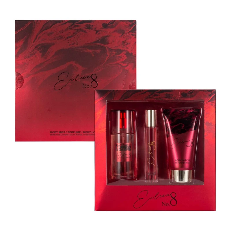 Women's 3pcs Gift Set Eileen No.8 8ml/0.27.oz EDP 75ml/2.5.ozBody Mist 75ml/2.5.ozBody Lotion