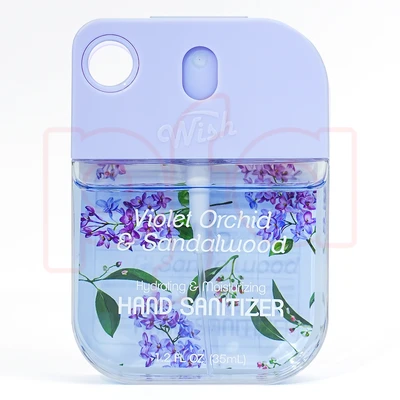 60380, Wish 1.2 oz Hand Sanitizer Spray , Sweet Guava/Black Plum/Cucumbe Melon/Violet Orchid, 191554603806
