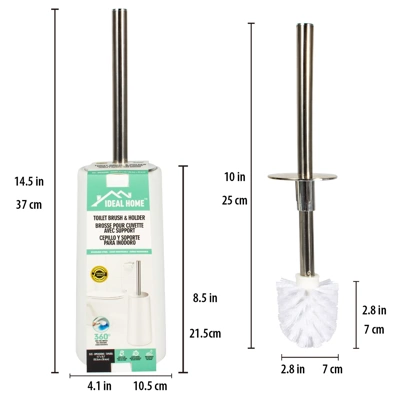 70028, Ideal Home Stainless Steel Toilet Brush, 191554700284