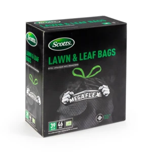 ST-30216, DrawstringTrash Bag Flex 39 Gal 46CT Black Lawn & Leaf - Scotts, 191554302167