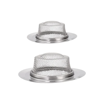 42105, Ideal Kitchen Stainless Steel Wide Rim Sink Strainer 2PK - Fine Mesh, 191554421059