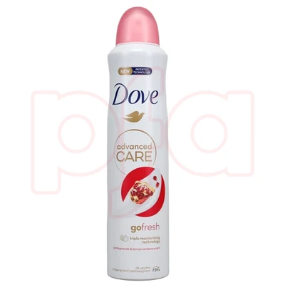 DBS250IDP-24, Dove Body Spray 250ml Go Fresh Pomegranate, 8711600786257
