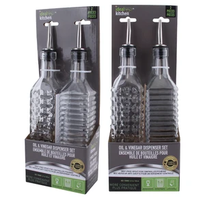 33053, Ideal Kitchen Oil & Vinegar Dispenser 2PK Set, 191554330535