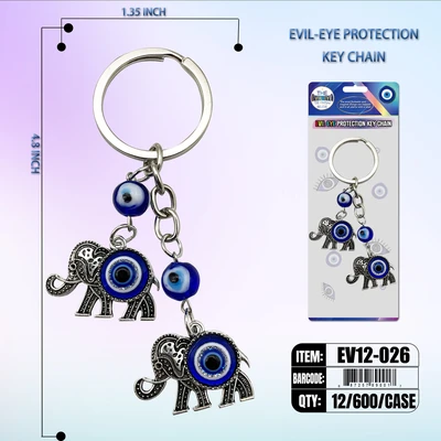 EV12-026, EVIL EYE KEY CHAIN PROTECTION, 887257890017