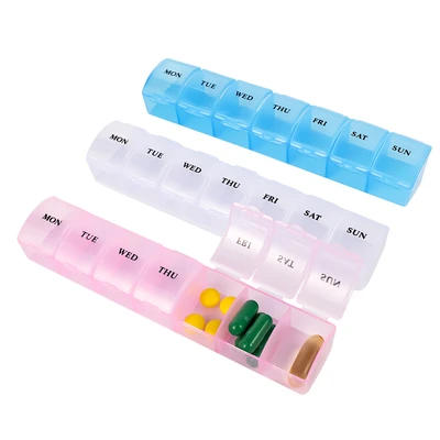 46105, Wish 2-Piece 7 Compartment Pill Box Set, 191554461055