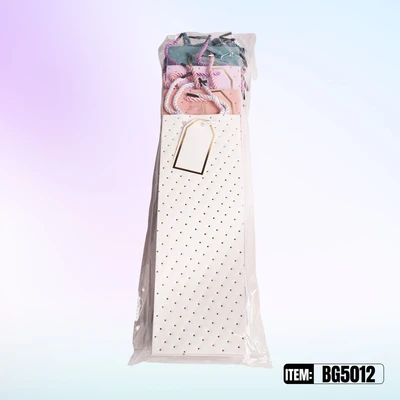 BG5012, Bottle Bags Ast.4-Styles 4.7"x3.5"x14.2", 887257150265