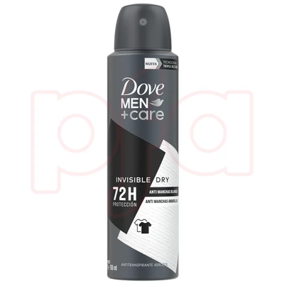 DBS150MEF, Dove Body Spray 150ML Men's + Care Invisible Dry, 7791293043265