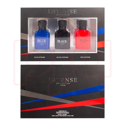 88524, Men's 3pcs Gift Set INTENSE COLLECTION 1.0fl.oz/30ml×3 EDP, 191554885240