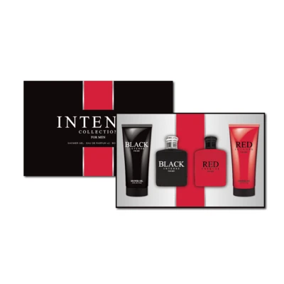 88546, Men's 4pcs XL Set Intense 4.1fl.oz/120ml×2 Body Lotion + 3.3fl.oz/100ml×2 EDP, 191554885462