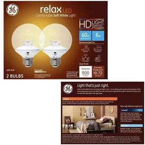 GE68798, GE LED HD Light 60W Soft White 2pk, 043168687980