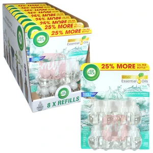 AWO8OCS, Air Wick Oil 8PK Refills Ocean Spray & Sparkling Sea Min, 062338973616