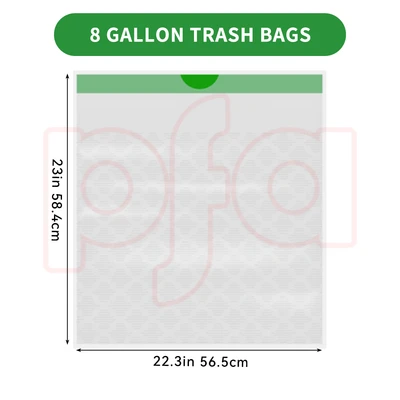 ST-30201, Drawstring Trash Bag Flex 8 Gal 52CT White Lemon - Scotts, 191554302013