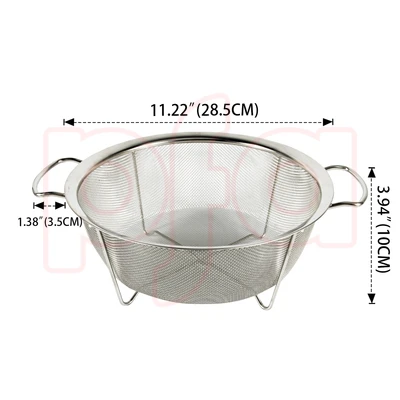 33303, Ideal Kitchen Stainless Steel Strainer 11 inch, 191554333031