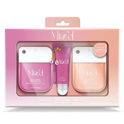 60926, 3PK Set Hand Sanitizer 1.5oz*2 + Lip Balm 10g  Berry Splash & Peach Sunrise, 191554609266