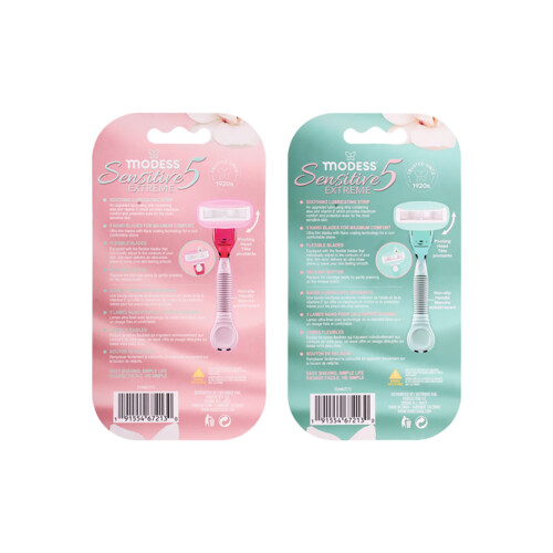 Modess Sensitive 5 Extreme Women's Razor Set