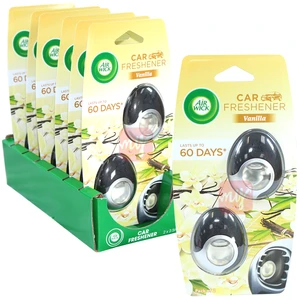 AWCV2-VA, Air Wick Car Vent Clip Air Freshener 2 Pack Vanilla, 5059001001405