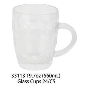 33113, Splash Drinking Glass Mug 19.7oz Handle, 191554331136