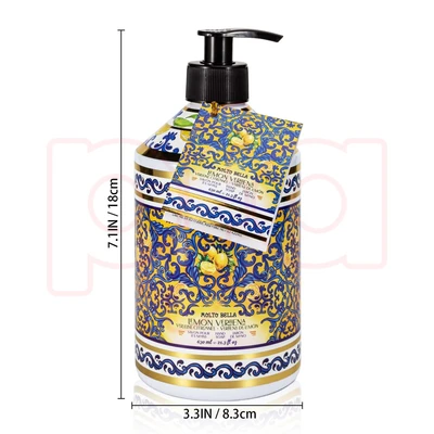 60360, Molto Bella Hand Soap 21.3 FL OZ  Lemon Verbena, 191554603608