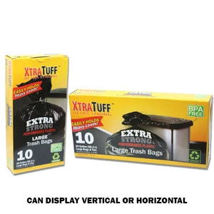30109, Xtratuff Twist Tie Trash Bag Box 26G 10CT Black, 191554301092