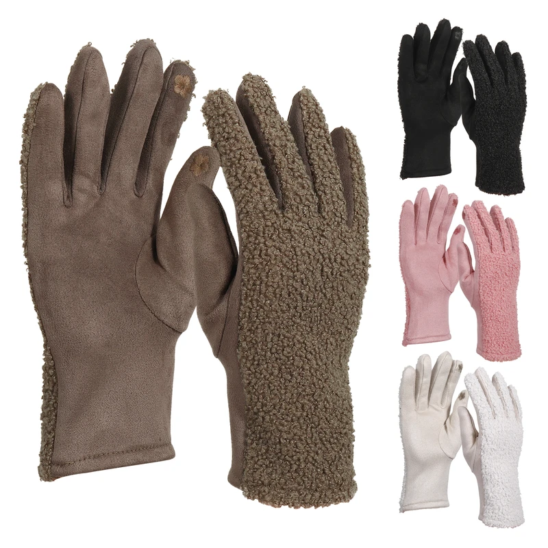 Cindy Claire Women's Gloves 4 Fingers Touch-screen