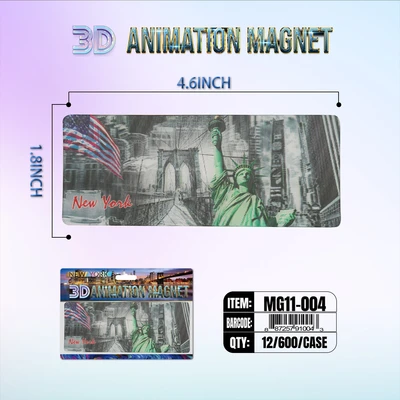 MG11-004, New York 3D Animation Magnet MG11-Series, 887257910043