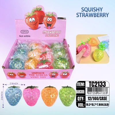 TC2133, Sugar Squishy  Strawberry  2.17"x2.95", 887258041333