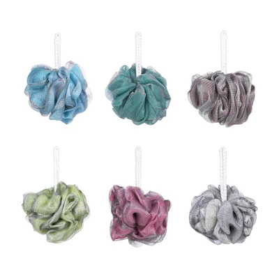 73005, Ideal Bath Multi-Color Shower Pouf with Display, 191554730052