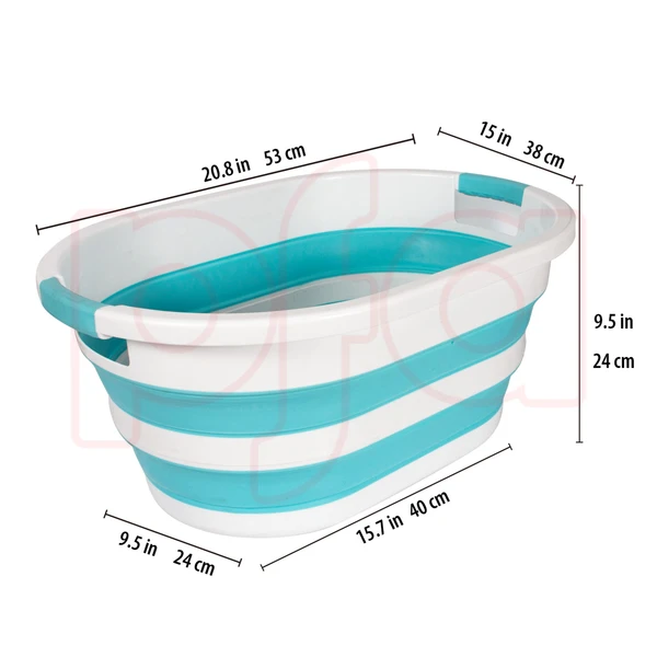 38219, Ideal Home Foldable  Basket 21x15x9.4 inch, 191554382190
