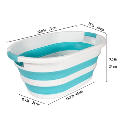 38219, Ideal Home Foldable  Basket 21x15x9.4 inch, 191554382190