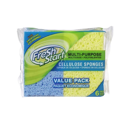 32227, Fresh Start Cellulose Sponge 6PK, 191554322271