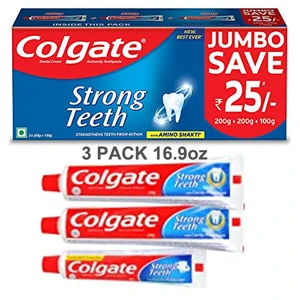 CTP500ST, Colgate Toothpaste 500g 16.9oz Strong Teeth, 8901314543172