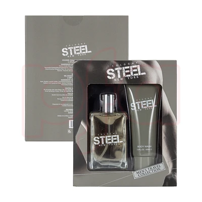 88782, Men's 2pcs Set  STEEL  1.7fl.oz/50ml EDT  2.8fl.oz/80ml Body Wash, 191554887824