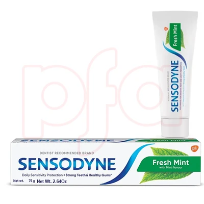 SP75-FM, Sensodyne Toothpaste 75g 2.64oz Fresh Mint, 8901571004096