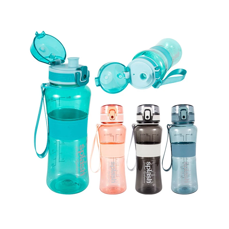 Splash Plastic Bottle 22oz w/ Silicone Grip & Strap