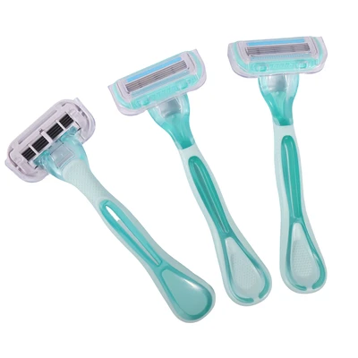 67212, Modess Four Blade Razors 3-Pack, 191554672123