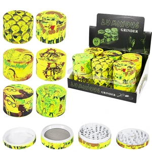 52047, Grinder 4 Parts 63*44mm Glow RM, 036882520473