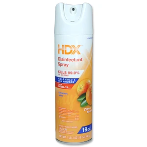 HDX89632, HDX Disinfectant Spray 19oz(538g) Citrus Scent, 059647911828