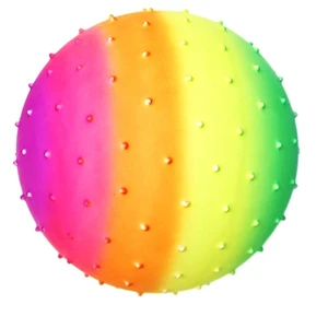 90050, Ball 12in Rainbow Spikes, 191554900509