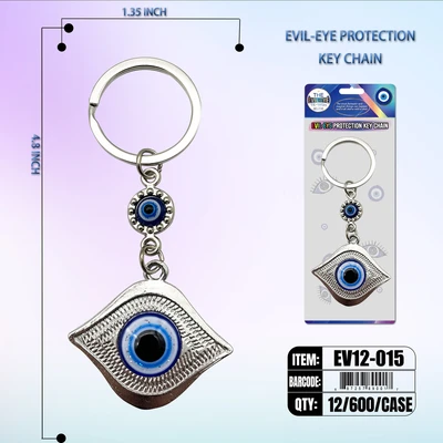 EV12-015, EVIL EYE KEY CHAIN PROTECTION, 887257890017