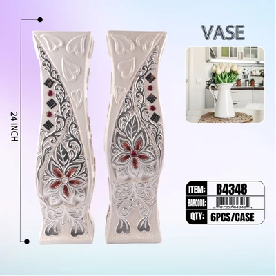 B4348, Ceramic Vase 24" (2*Style) Assorted, 887257643484