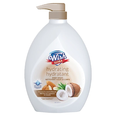60602, Wish Ultra Body Wash 33.8oz Coconut & Almond, 191554606029